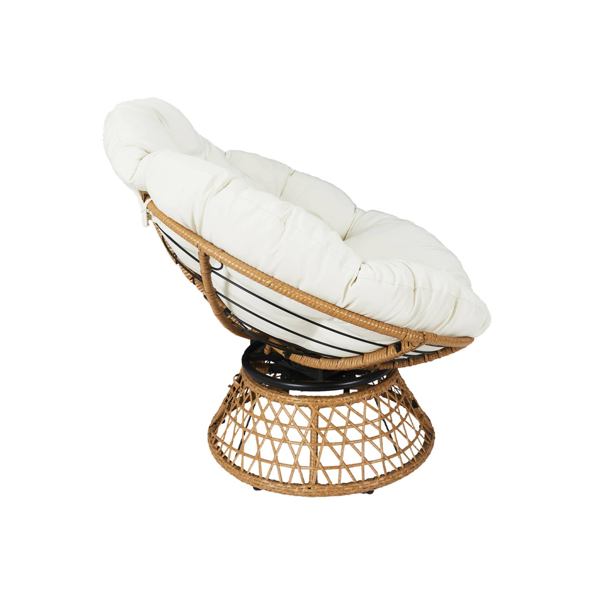 sweeek - Sillón Papasan en polyrotin, loveuse Exterior/Interior Ø96cm