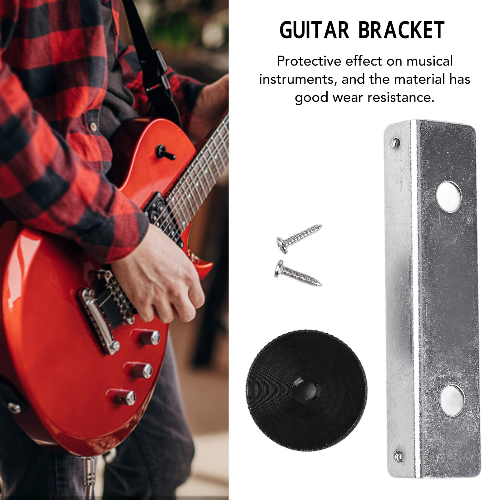 Guitar Bracket, Durable Metal Wear Resistant Potentiometer Mounting Hardware - Image 4