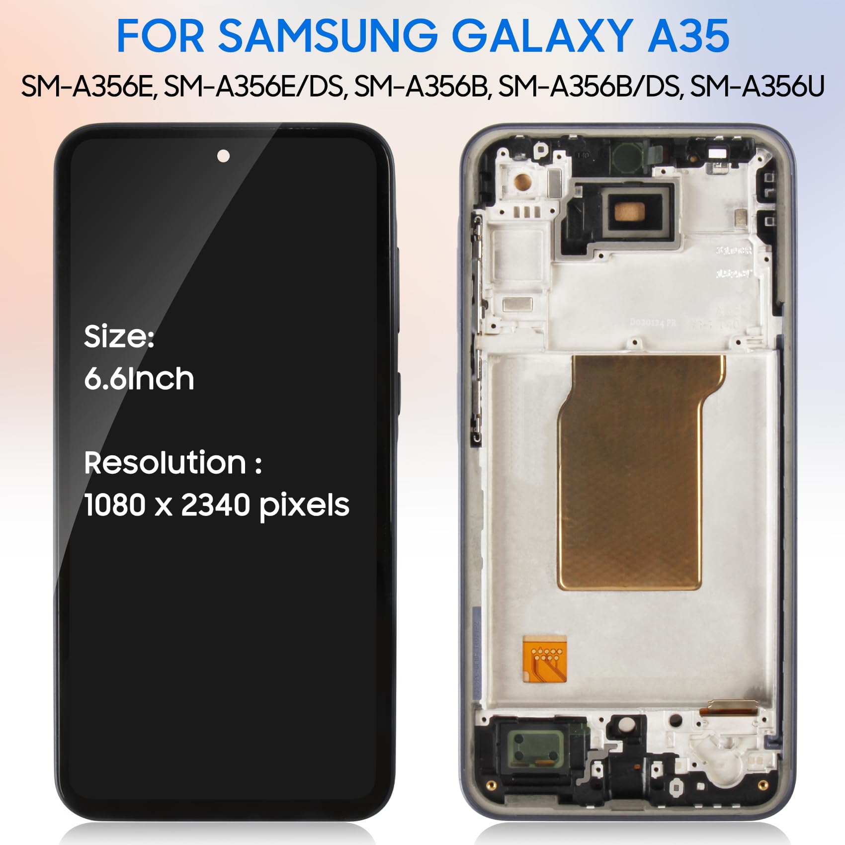 INCELL LCD for Samsung Galaxy A35 Screen Replacement,for Samsung