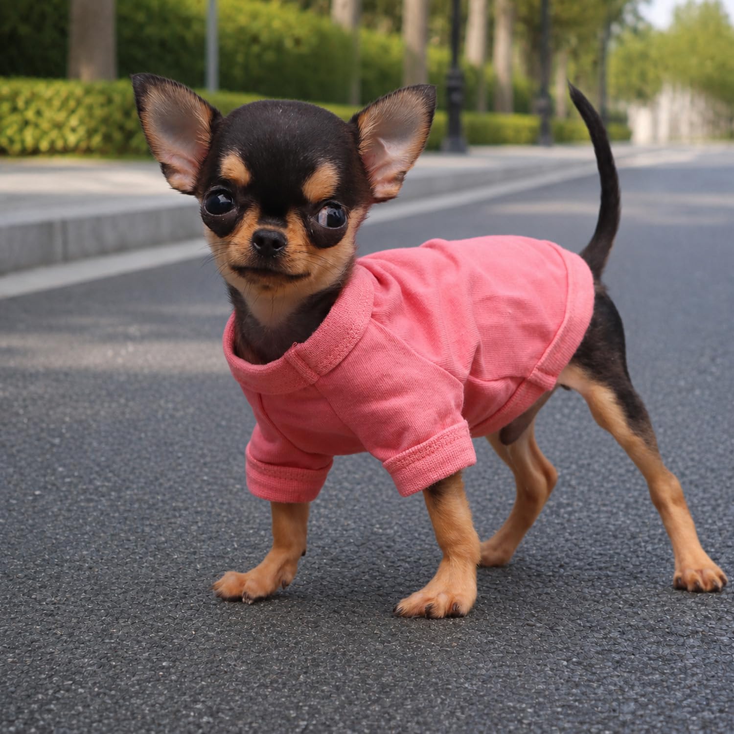 LOPHIPETS 100% Cotton Dog Tee Shirt for Small Dogs Teacup