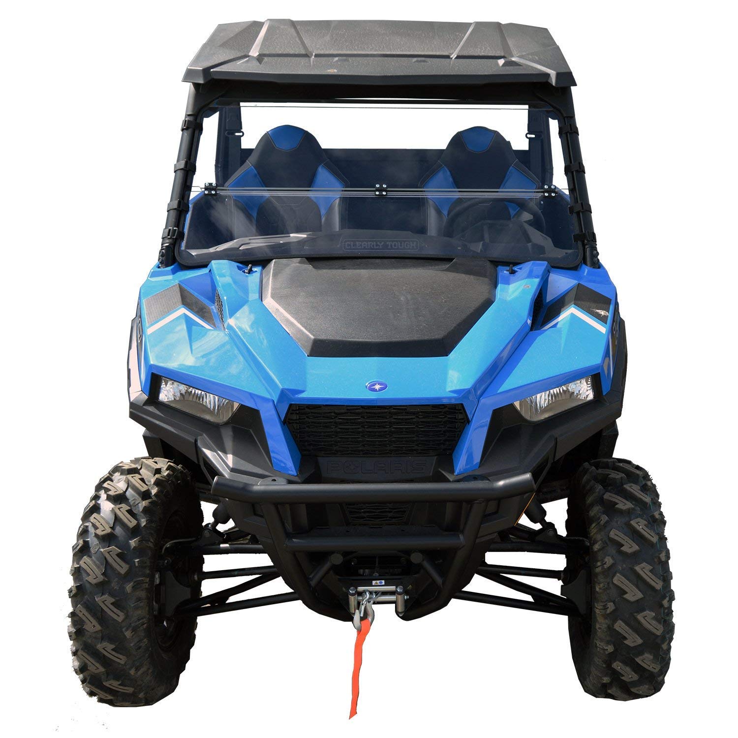 Polaris General Windshield | Full Folding | SCRATCH RESISTANT| | Easy on / Easy off | True Full to Half | Premium Lexan MR10 poly w/Hard Coat | Proudly Made in America!