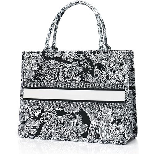 Tote Bag Luxury Women Cotton Linen Shoulder Crossbody Handbag Large Capacity Fashionable Travel Beach Holiday Tote Bags