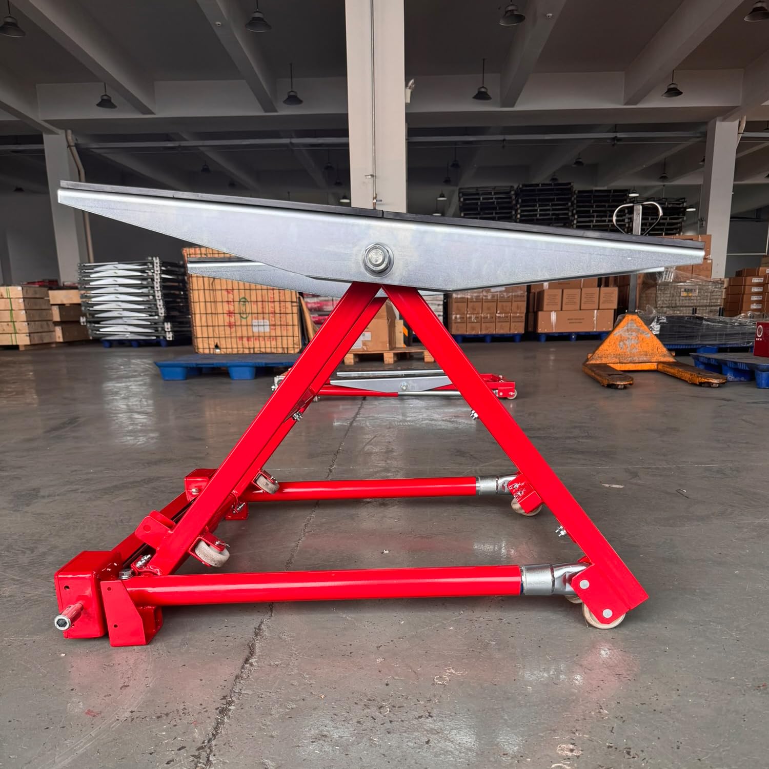 KATSU Tools 1500 kg tragbarer, schwenkbarer Autolift, kippbarer, Verstellbarer Wagenheber, Hubhöhe 150 bis 585 mm