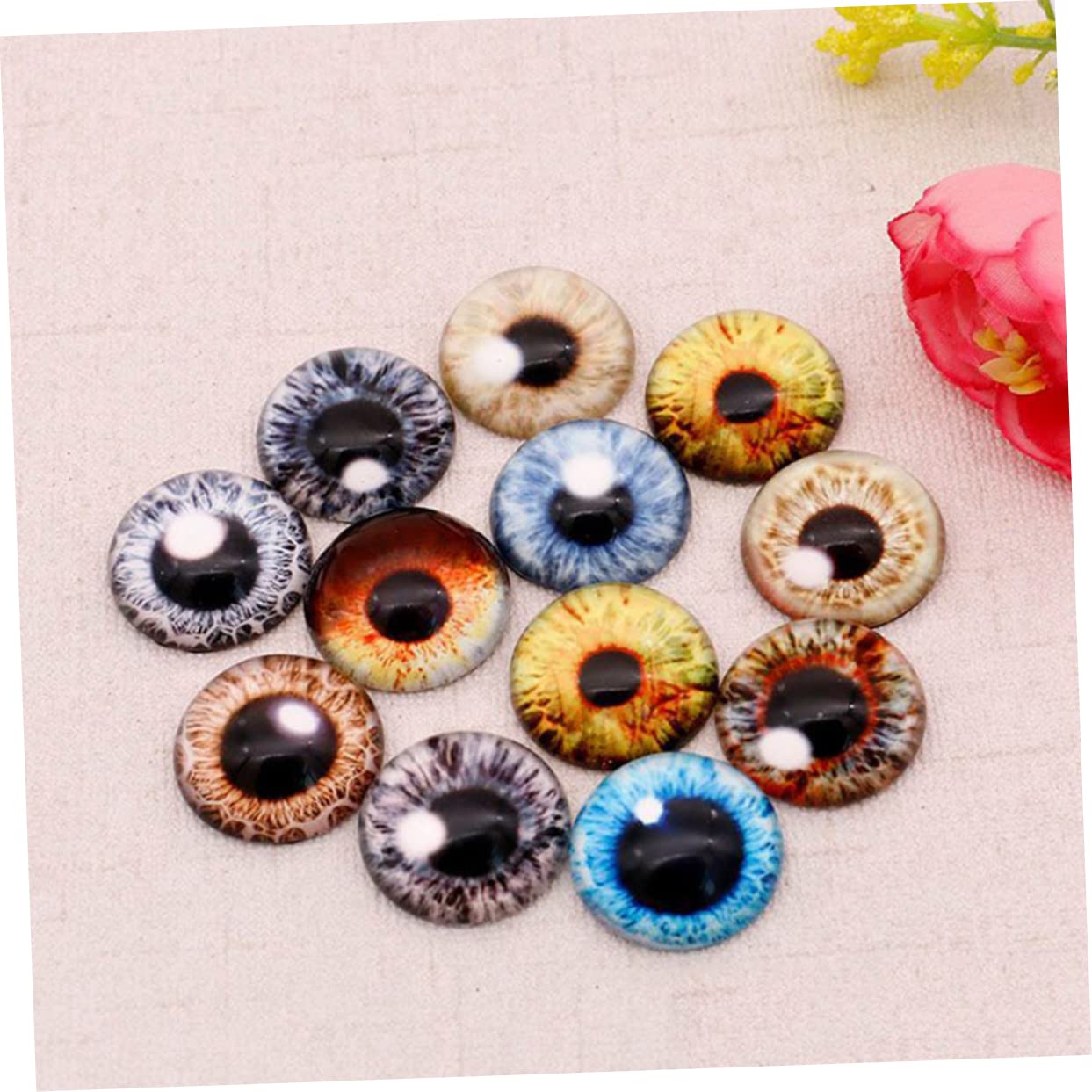 100 Uds Ojos Falsos DIY Ojos De Animales Falsos DIY Para Muñeca Ojos Simulación Ojos DIY Pegatina Ojos