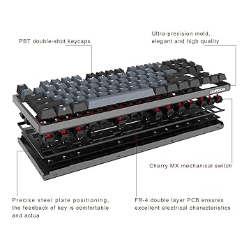 DURGOD Taurus K320 キーボード 本体 Amazon.com: DURGOD Taurus K320 TKL Wired Mechanical Gaming
