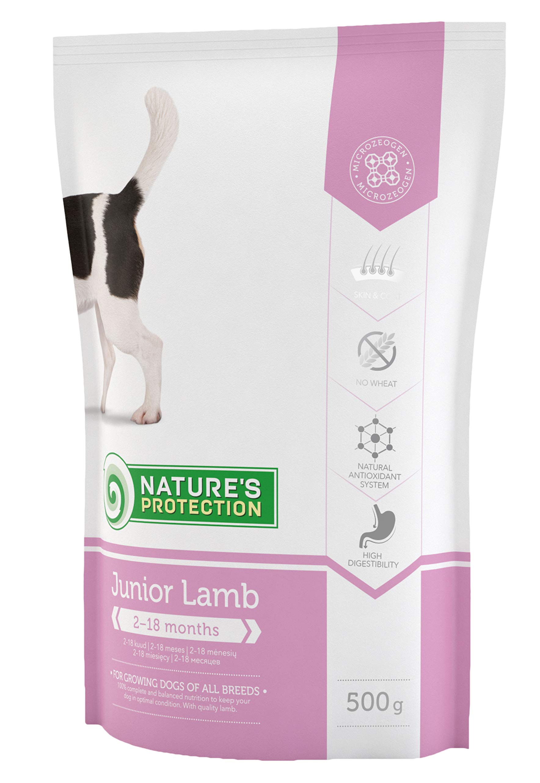Nature’s Protection Dog Junior Mit Lamm – 500 G Trockenfutter Für Welpen, 1er Pack