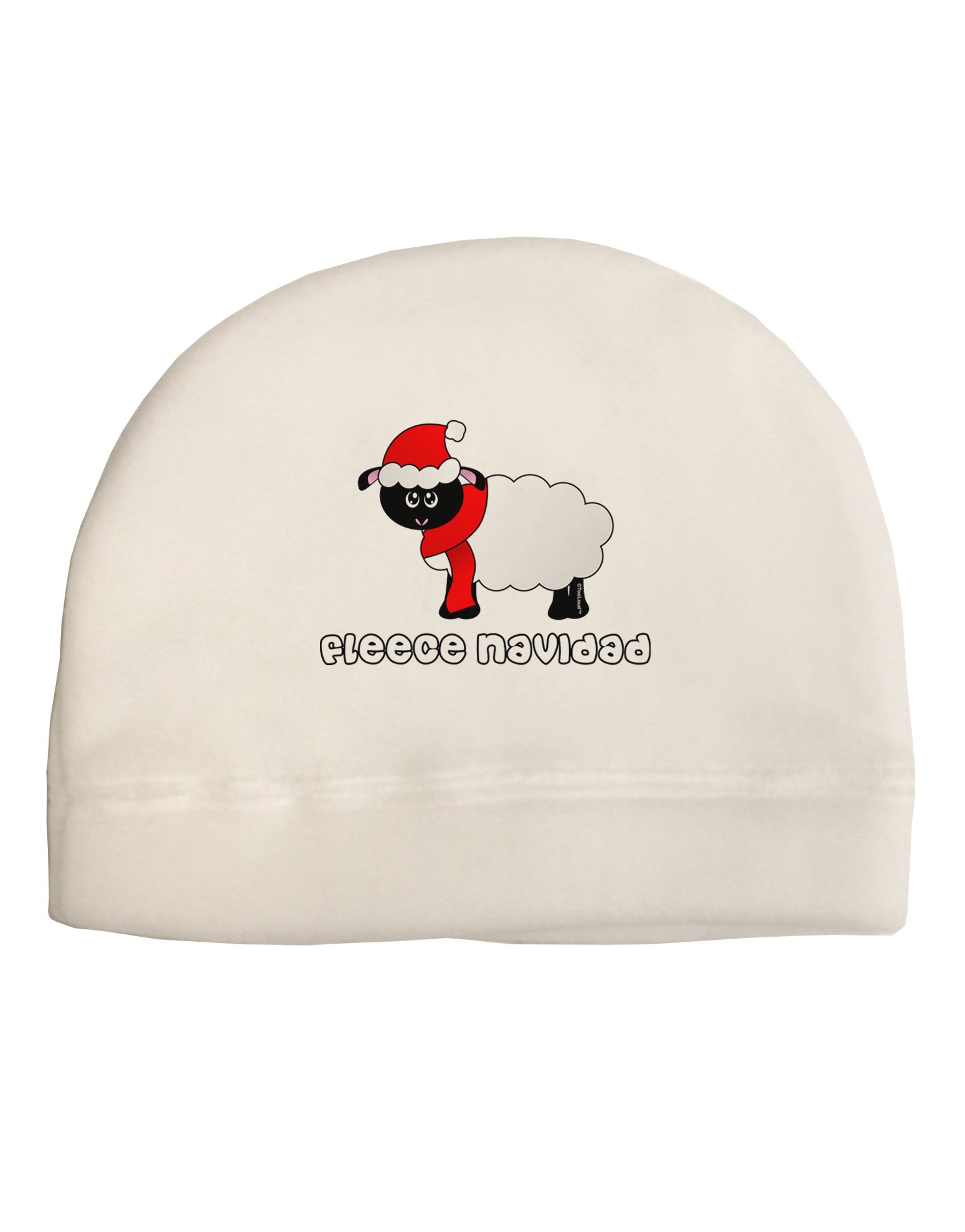 TOOLOUD Fleece Navidad Christmas Sheep Child Fleece Beanie Cap Hat White