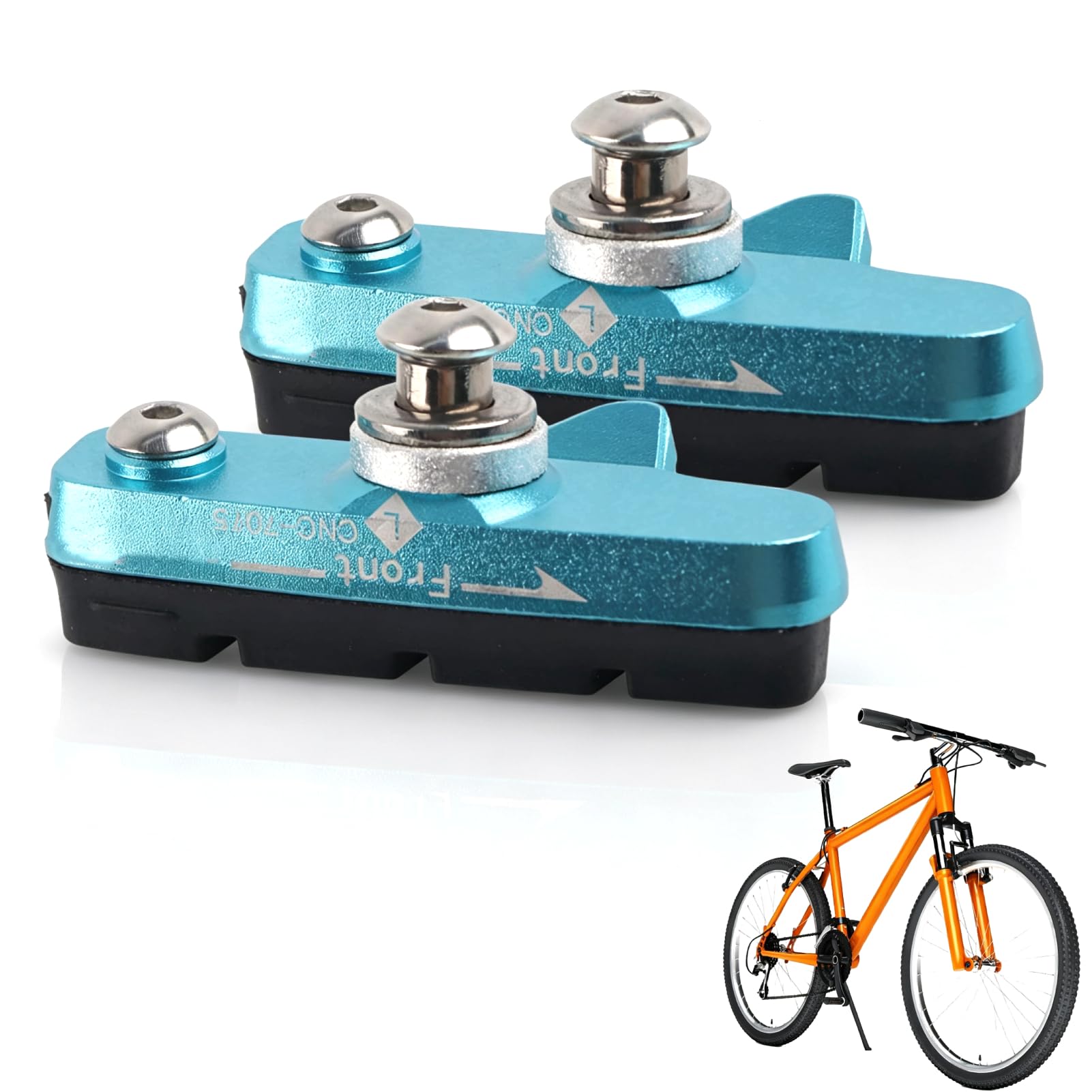 rennrad bremsbeläge verschleiß Fahrrad Bremsbeläge, 5,5cm/2,16 Zoll Paar L/R Gummi Bremsklötze Schuhe Bremse Ersatz Set, Universal Fahrrad V-Bremsbeläge Vorne Hinten Fahrradbremsbacken für Rennräder Mountainbikes MTB BMX Sport & Freizeit Size:27x35 cm / 11x14″ E-Bike City Trekking Bike 26 Inch Fat Tire E-Bike for sale