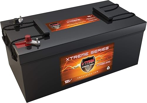 VMAX XTR8D-310 8D 12V 310Ah Deep Cycle AGM SLA 12 Volt 310 Amphour Group 8D Rechargeable Battery for Wind Turbine Energy Storage Solar