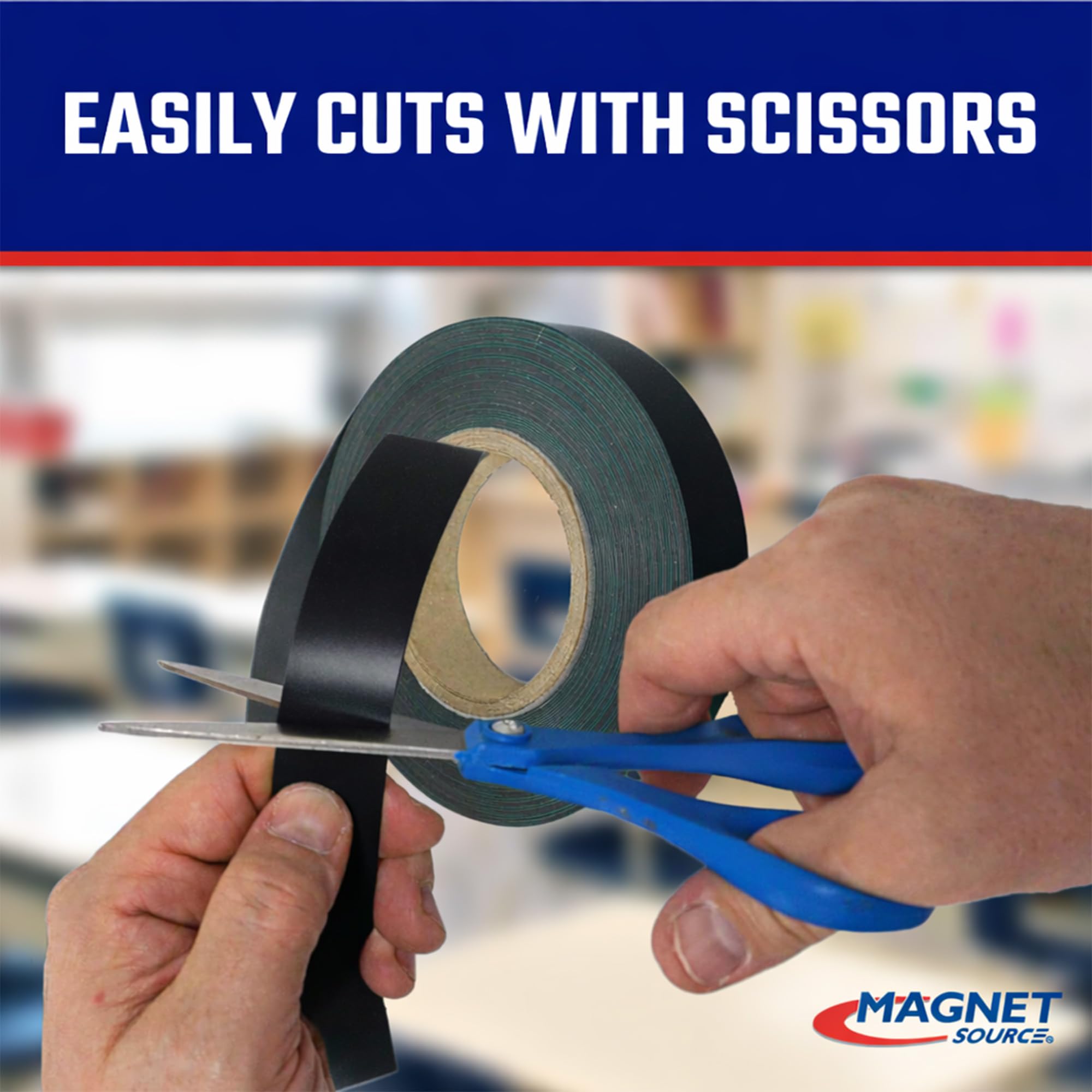 Master Magnetics - Bande magnétique flexible ZGN30PBX - Unie - Pas de stratifié - 0,6 cm d'épaisseur - 0,9 cm de hauteur - 30 m - 1 rouleau