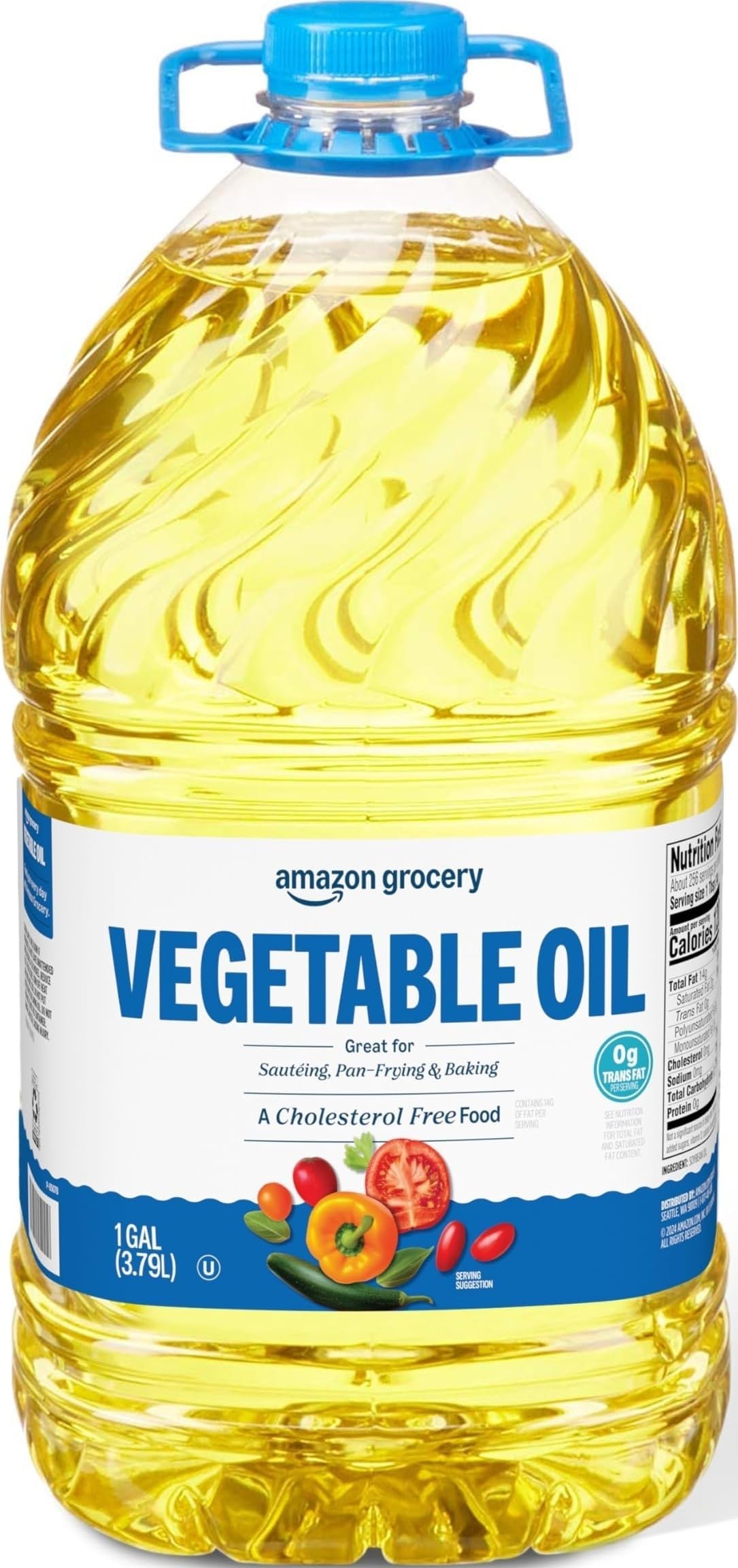 Amazon Grocery, Vegetable Oil, 128 Fl Oz
