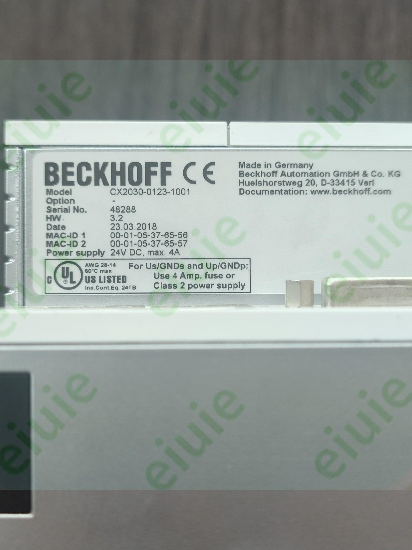 1 Pcs CX2030-0123-1001(Used) Quality Assurance