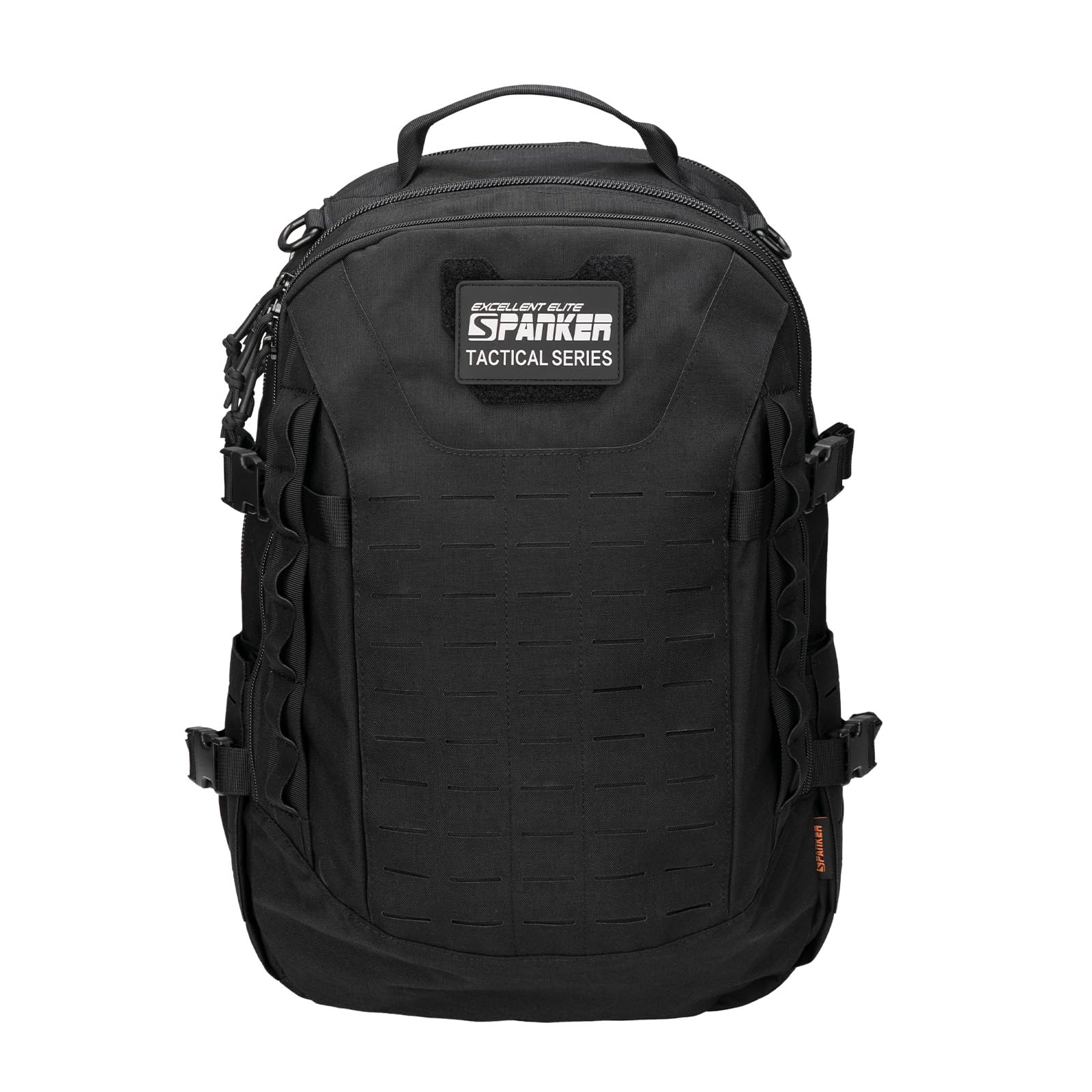 EXCELLENT ELITE SPANKER 40L Mochila de camping y senderismo Mochila táctica MOLLE Gran mochila militar para camping, senderismo y trekking(BLK)