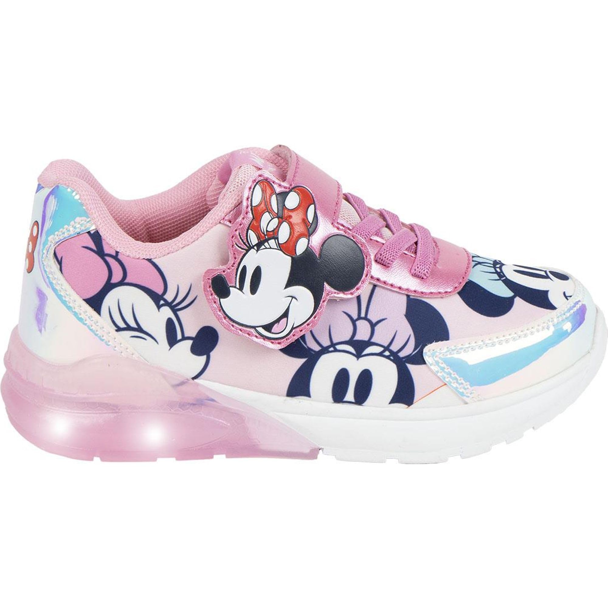 Sandalias De Minnie Mouse Para Niña | Rosa | Cierre De Velcro | Producto Oficial Diseñado En España