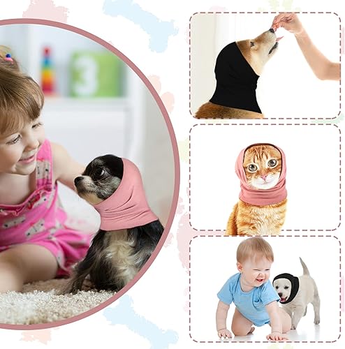 Miniatura 5 de Frienda 2 fundas para orejas de perro, orejeras para perro, orejeras para cancelación de ruido, secado por soplado, protección contra el ruido de