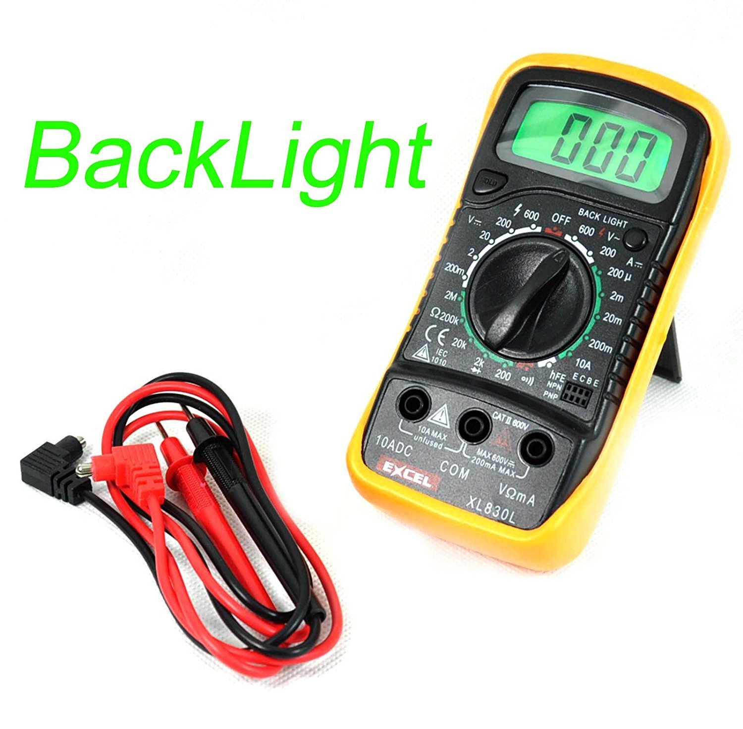 Extreme 80s Excel Xl830L Digital 3 1/2 Lcd Voltmeter Ammeter Ohmmeter