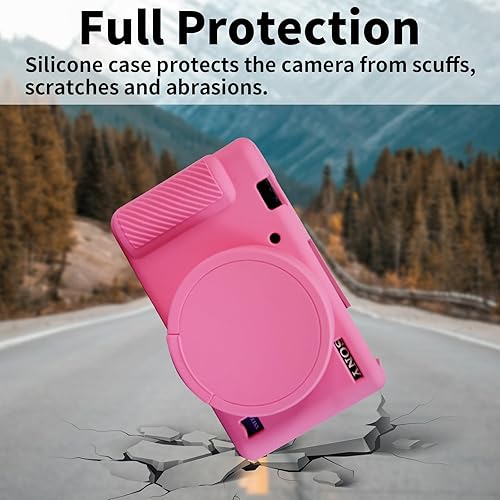 Miniatura 5 de Funda para cámara Sony ZV-1, ZV1, funda de silicona para cámara, funda protectora de piel corporal con tapa de lente extraíble para cámara digital