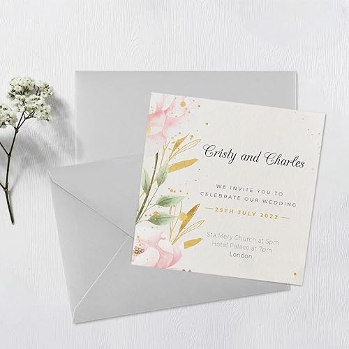 Miniatura 6 de Granhoolm Paquete de 100 sobres de 4 x 6, sobres de invitación A6 de 6.5 x 4.75 pulgadas para tarjetas de 4 x 6, ideal para invitaciones, bodas,
