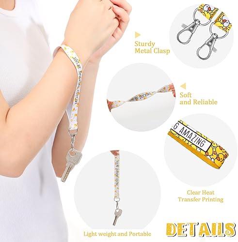 Miniatura 3 de 36 cordones de muñeca para llaves, inspirador, lindo cordón de muñeca, regalo para empleados, regalo para compañeros de trabajo, regalo de