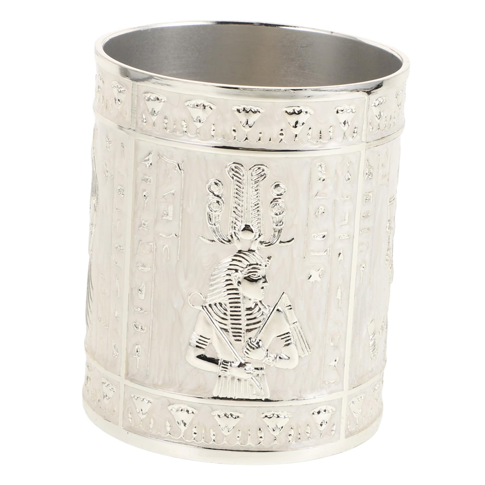 Portalápices de Oficina de Aleación de Zinc Plata, Estilo Retro Creativo