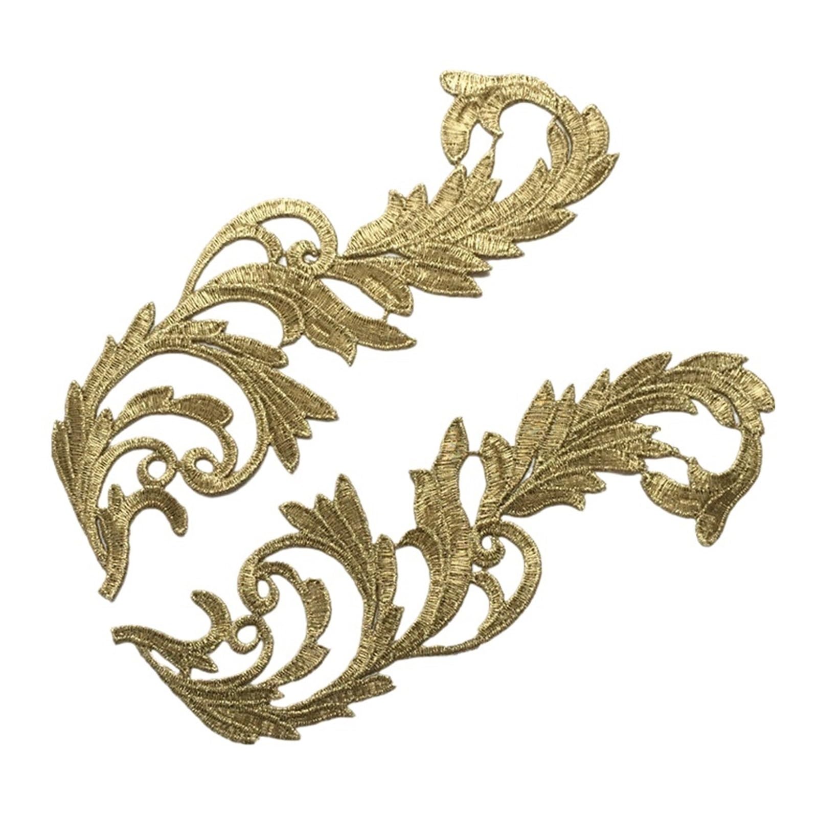 Applique en dentelle 3D brodée motif fleur pour col de robe de mariée et accessoire cheveux JA29