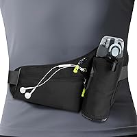 Lightweight Hydration Running Belt with Water Bottle Holder - Fanny Pack for Men Women Hiking Gym Marathon Essentials