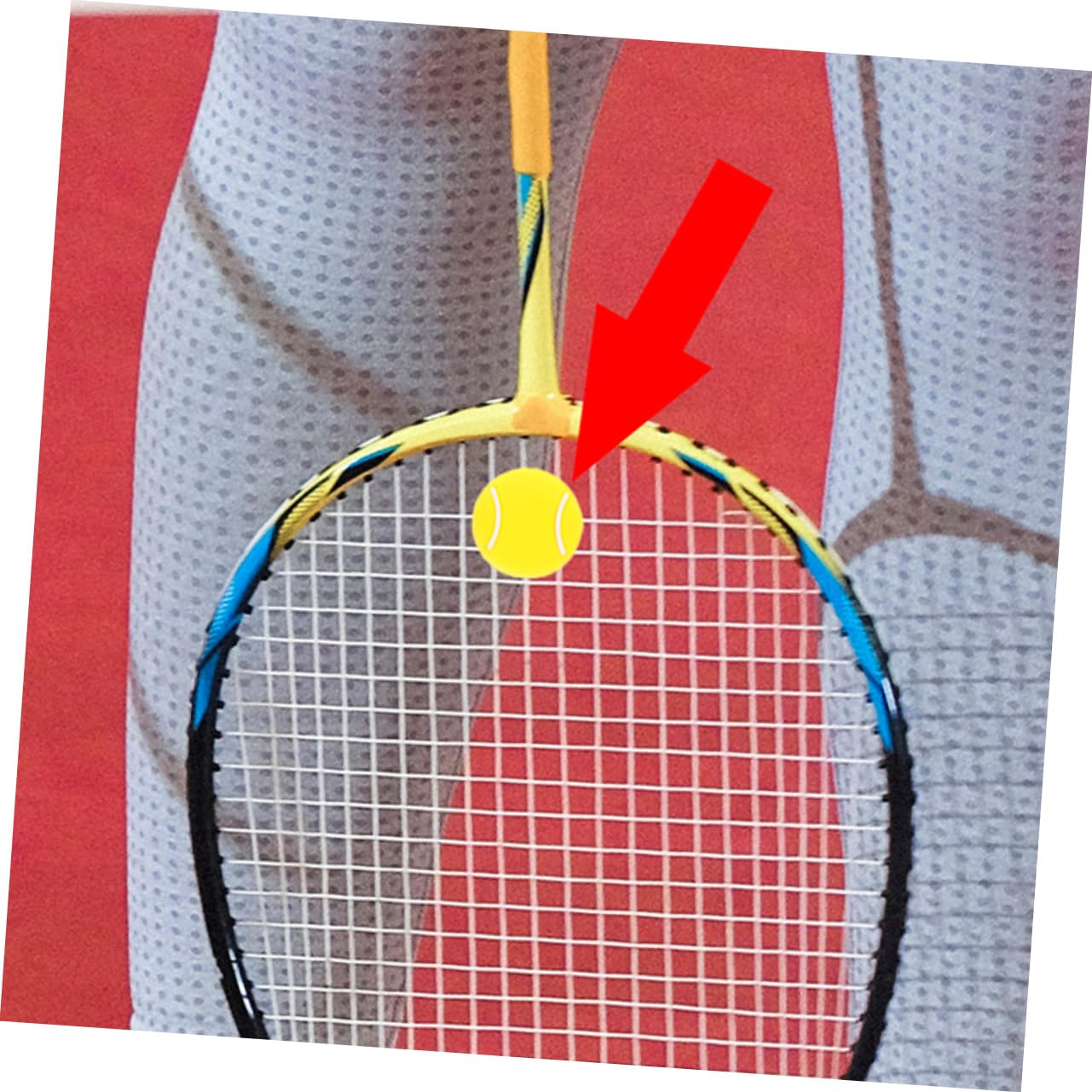 KICHOUSE Tennis Racket Damper Set 8 Pcs Vibration Dampener for Racket Tennis Dampening Supplies Comfortable Grip