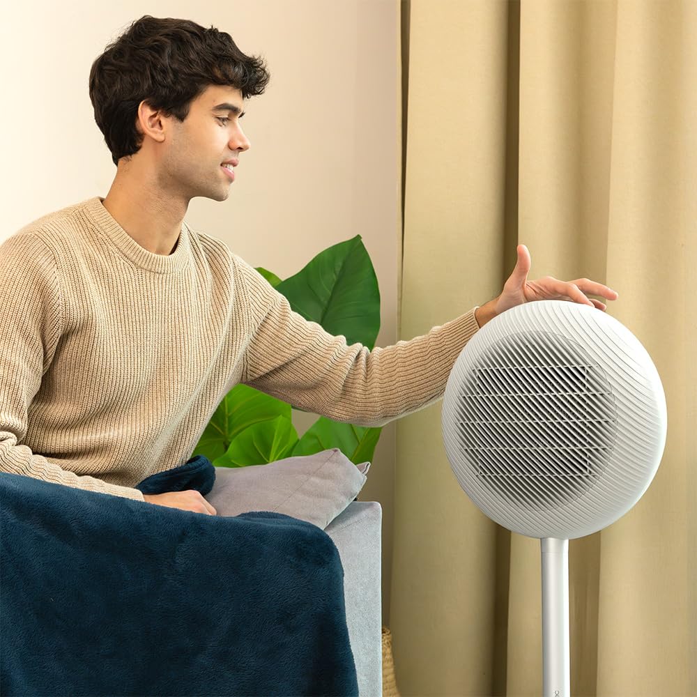 Cecotec Termoventilatore Ceramico a Colonna con Telecomando ReadyWarm 2100 Sun. 2000W, 2 Potenze, Basso Consumo, Display LED, Controllo Tattile, Termostato Regolabile, Oscillazione Automatica