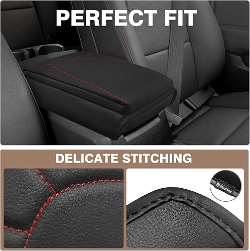 Miniatura 486 de Muslogy Funda de consola central compatible con Honda Pilot 2023 2024 2025, 2024 2025 2026 Ridgeline/Passport Accesorios para apoyabrazos, tapa