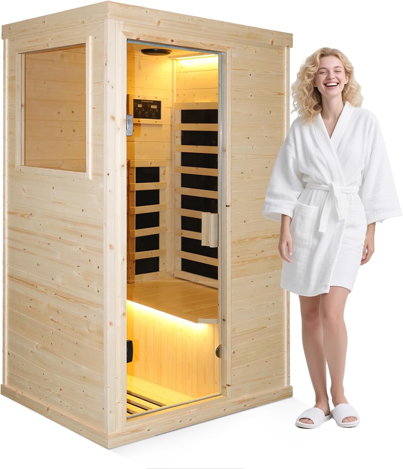 Lamar Infrared Saunas, Personal Home Sauna with Red Light Therapy, - B0FHHCK13M