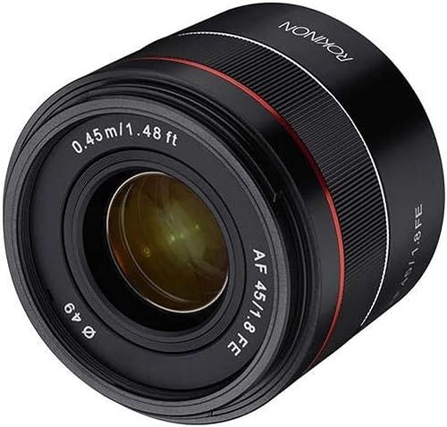 ROKINON 45mm F1.8 Full Frame Auto Focus Compact Lens for Sony E-Mount