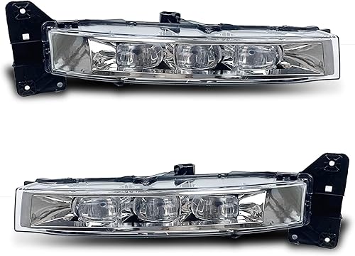 Miniatura 4 de Luces antiniebla LED para parachoques Dodge Charger 2015, 2016, 2017, 2018, 2019, 2020, luces antiniebla con interruptor y arnés (lente transparente)