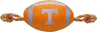 Pets First NCAA Tennessee Volunteers Football Dog Toy, Tough Quality Nylon Materials, Strong Pull Ropes, Inner Squeaker, Collegiate Team Color