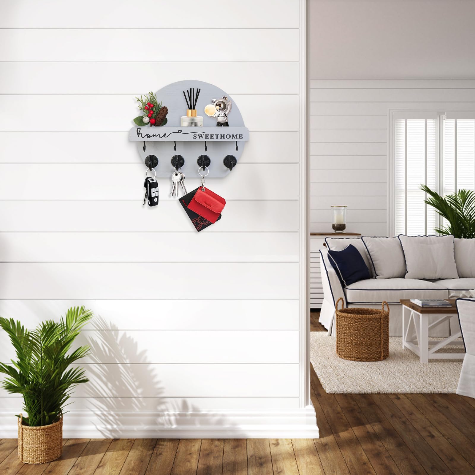 Porte Clef Mural Avec Des Fleurs Séchées Boite A Clef Bois Boite A Porte Clef Mural Avec Des Fleurs Séchées Boite A Clef Bois Boite A