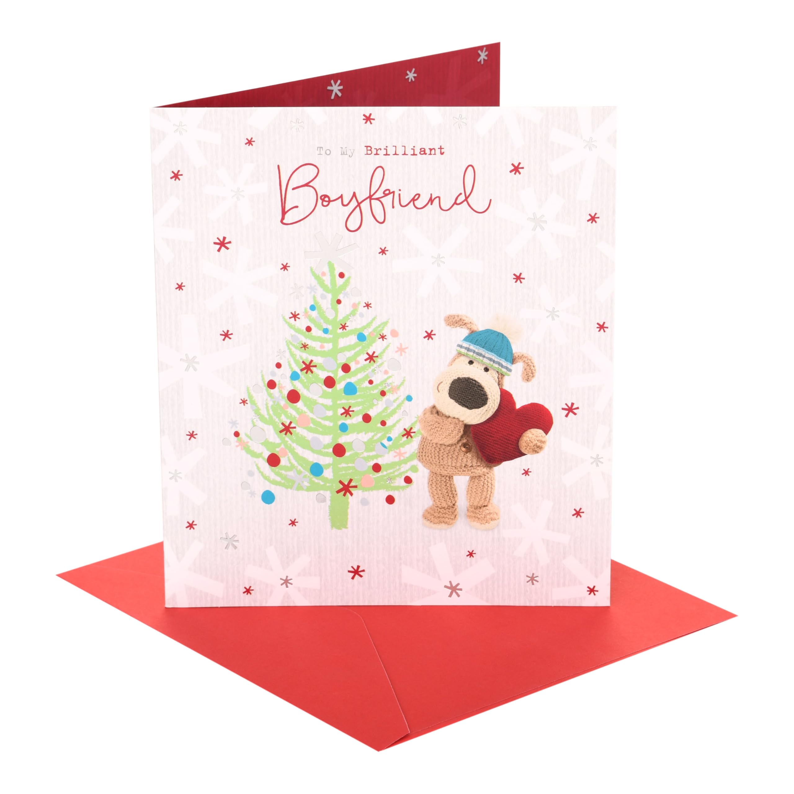 Boofle | Christmas Card for Boyfriend | Xmas Presents | Him, Boys, Men | Cute Design | With Envelope | 18.4 x 15.9 cm