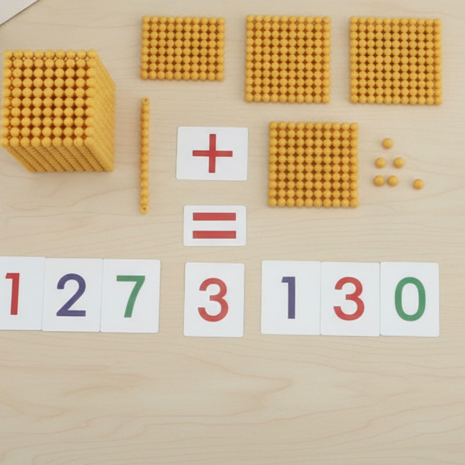 Child-Centered-dezimalsystem-mathematikspiel Mathematisch Mathe-Lernspiel mit Mathekarten Anschaulich Zählspiel mit für Homeschool-Eltern