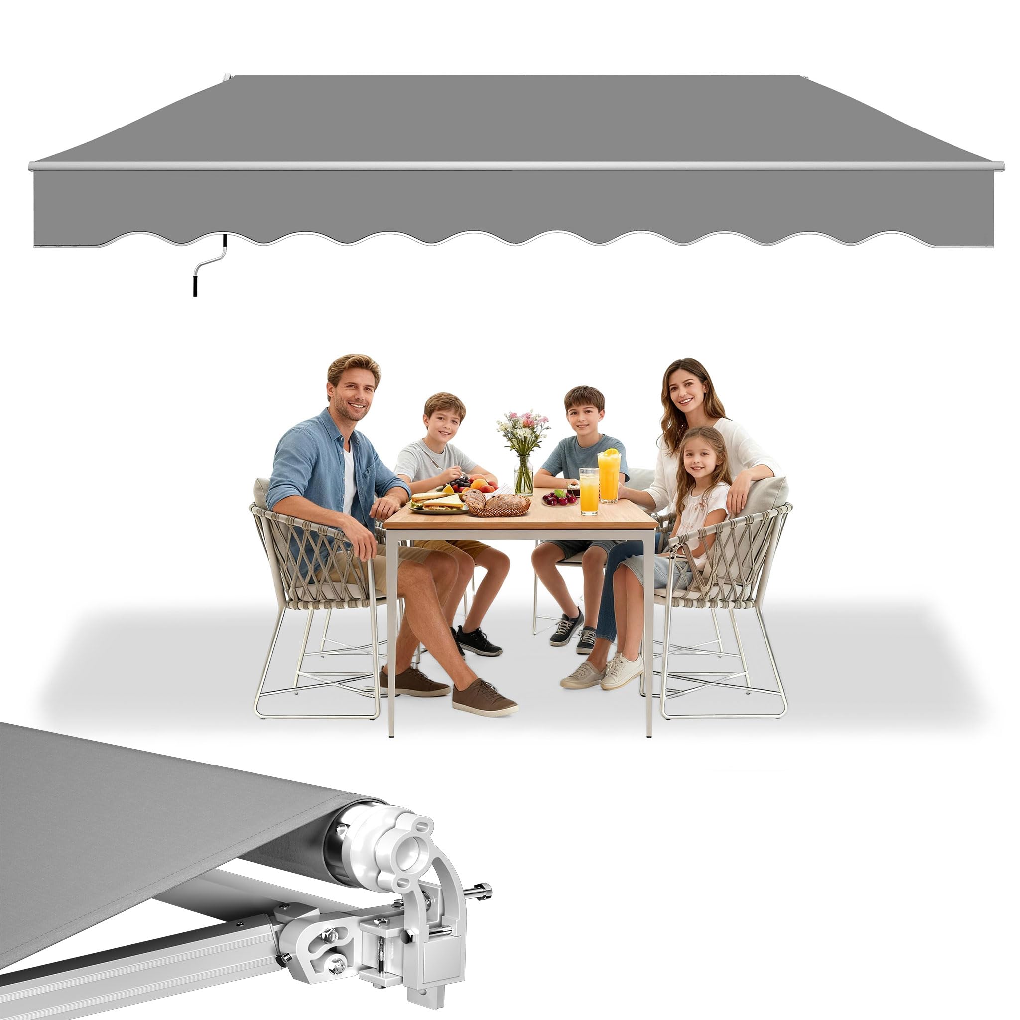 Store de balcon rétractable pour créer de l'ombre fraîche sur la terrasse