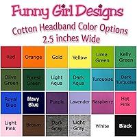 Vista 3 de Funny Girl Designs Personalizado Monograma Bordado Voleibol Parche Algodón Elástico Diadema