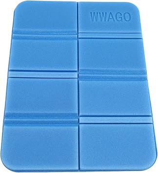 Folding Sit Mat Camping Mat Walking Pad Waterproof Portable Cushion Seat Pad for Outdoor Hiking Tourism Park Picnics,Blue