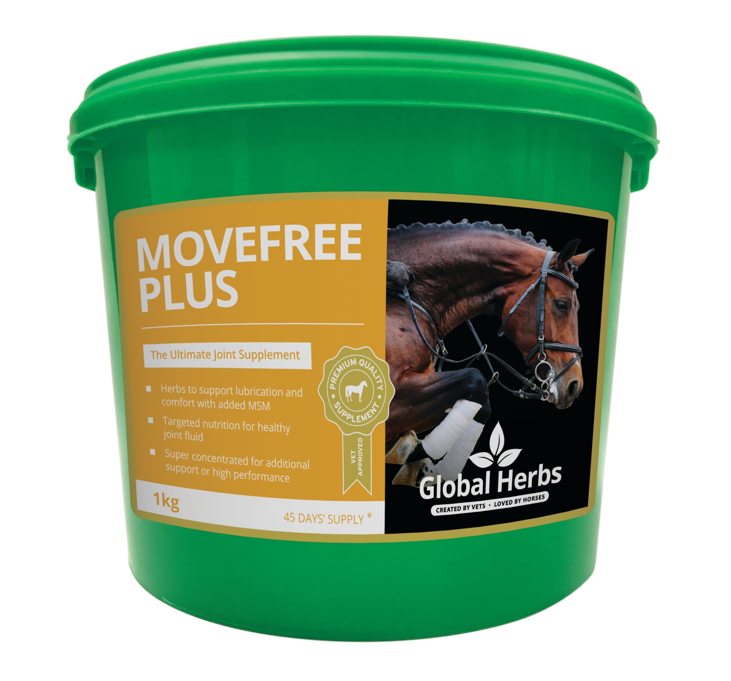 Global Herbs MoveFree Plus Equine Advanced Joint & Mobility Support Powder 1kg