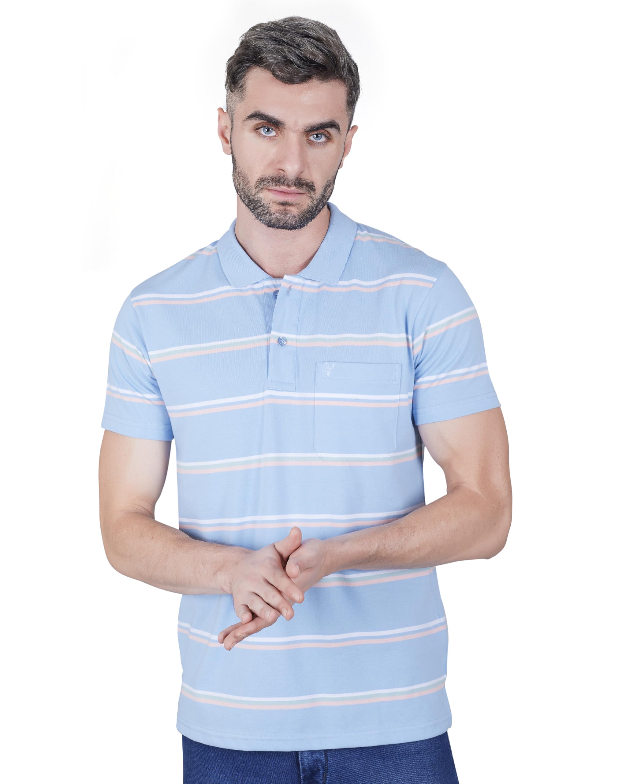 proriders Half Sleeve Cotton Blend Regular Fit Men's Polo Tshirt with Pocket-picture-26