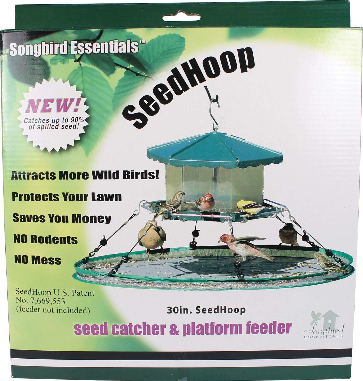 Songbird Essentials 30 inch Universal Seed Hoop for Bird Feeders