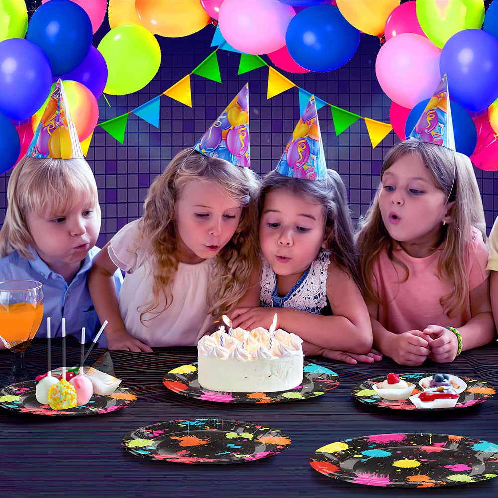 Snapklik.com : Glow Party Supplies, Neon Party Decorations, Neon Plates ...