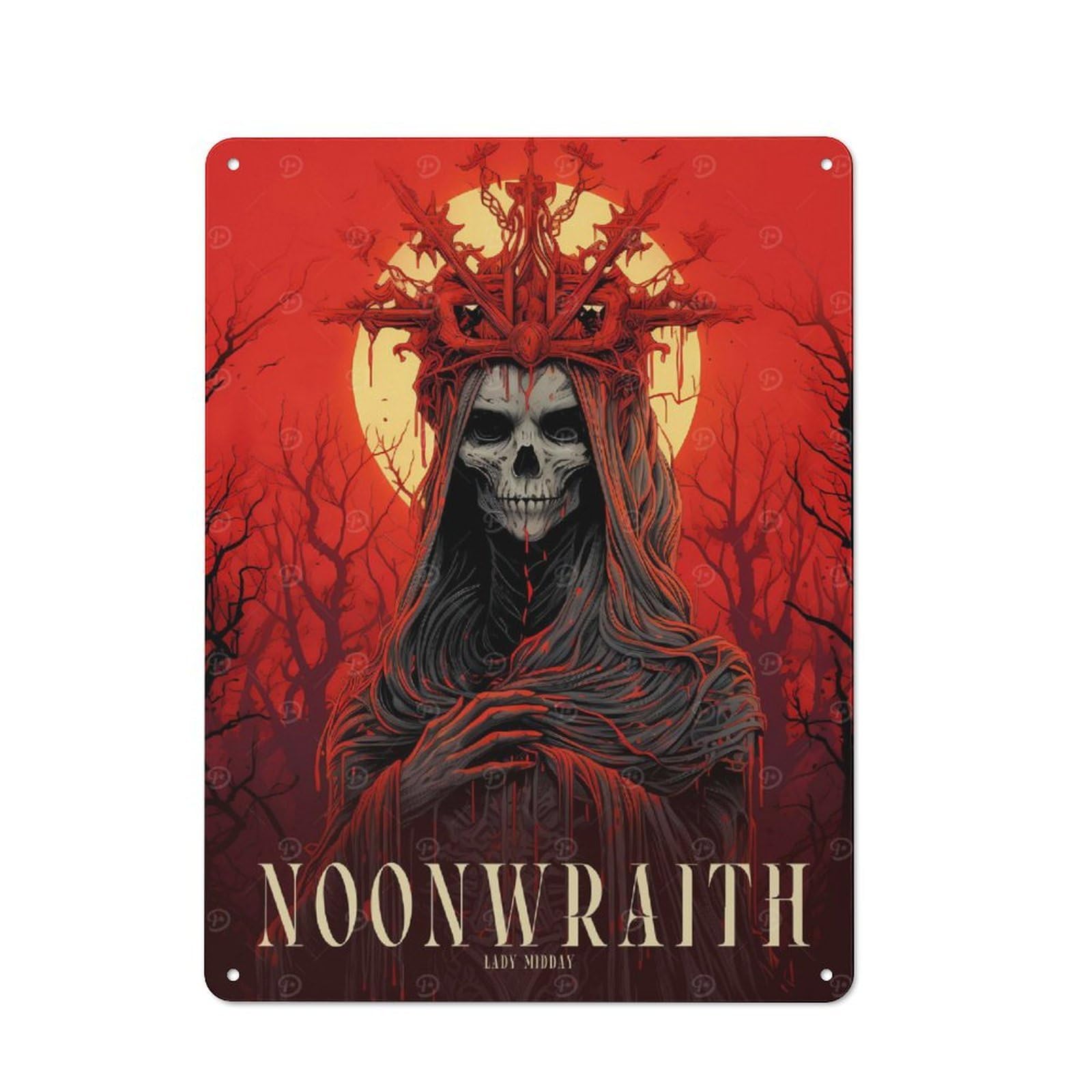 Noonwraith Printed Metal Sign 40x30cm for Café Or Home Bar, Housewarming Wall Decor for People Furnishing Café And Home Bar