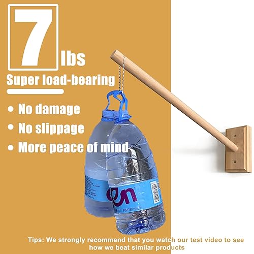 Miniatura 4 de Brazo de madera móvil para cuna, montado en la pared, adecuado para todas las cunas, 100% natural, colgador de alerce para decoración de habitación