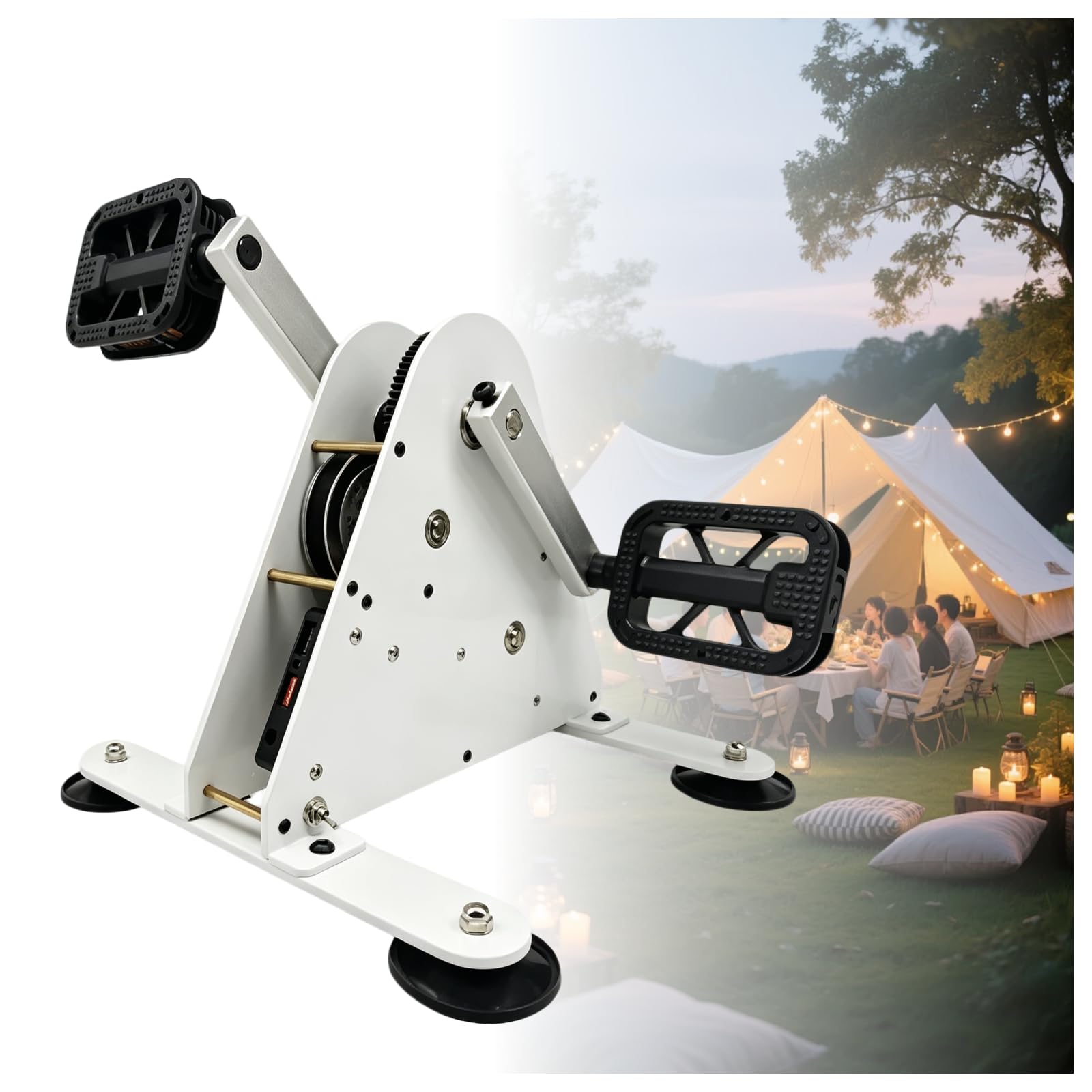 ZHENYUWANG Générateur à pédales Portable, générateur à pédales 50W/100W 50W