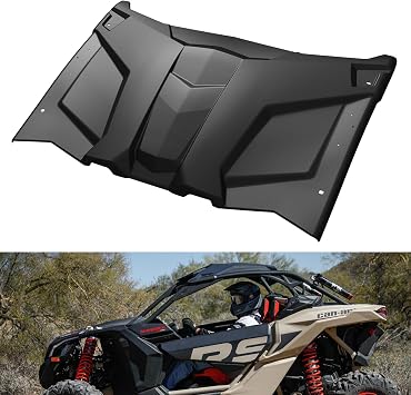 X3 Sport Roof Top, Dustproof Resistant Poly Combination Roof Sun Visor for Can Am Maverick X3 All 2-Door Models 2024 2023 2022 2021 2020 2019 2018 2017 Accessories Replace #715002902, 2PCS