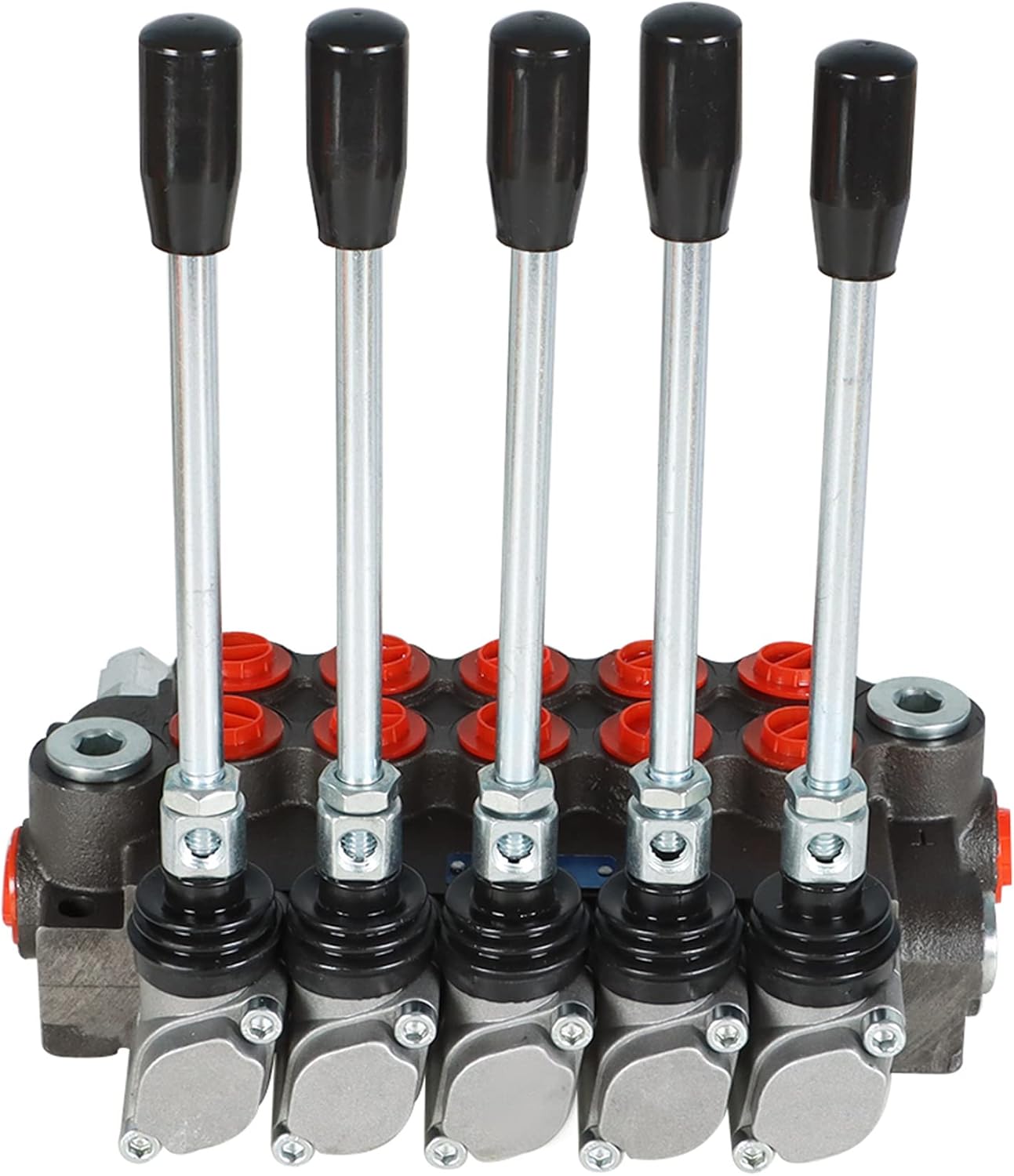 kimllier 5 Spool Hydraulic Valve 13GPM 3600PSI Hydraulic Directional Control Valve SAE Ports Double Acting Valve