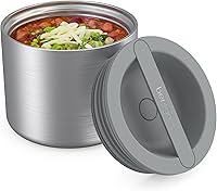 Bentgo Stainless Steel Insulated Food Jar - 2.4 Cups Leak-Proof Triple Insulation, Wide Mouth Handle, Keeps Food Hot/Cold Hours