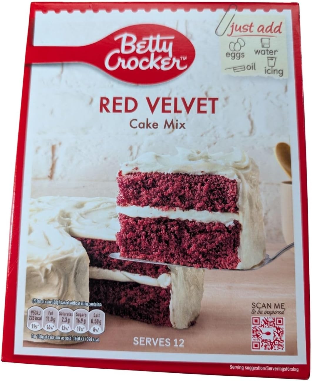Betty Crocker Red Velvet Cake Mix (450g)